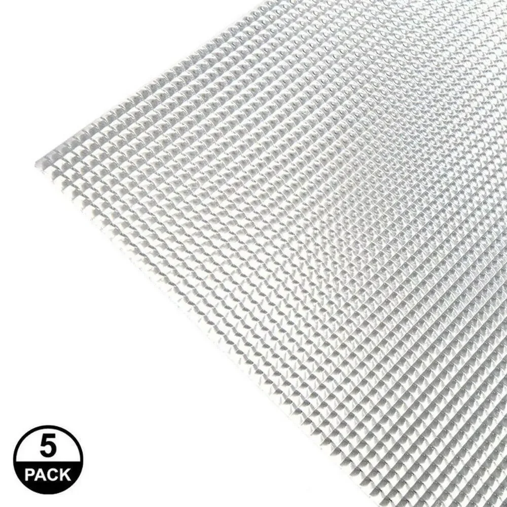 5PK Acrylic Drop Ceiling Lighting Panel Plastic Lens 24x24 x.156 Clear Prismatic